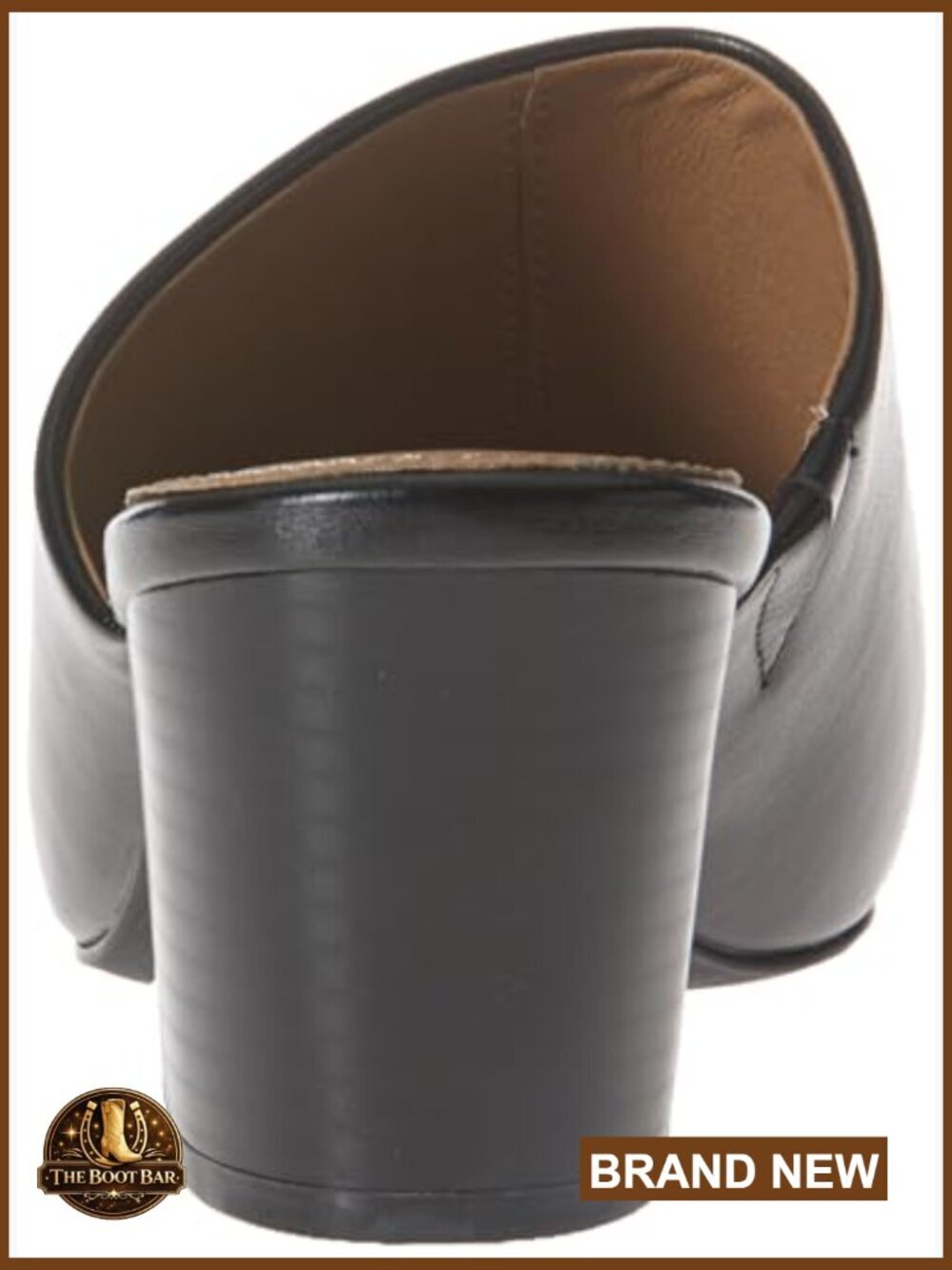 Square Toe Backless Mule, Non-Slip, Padded Insole - Picture 3 of 7